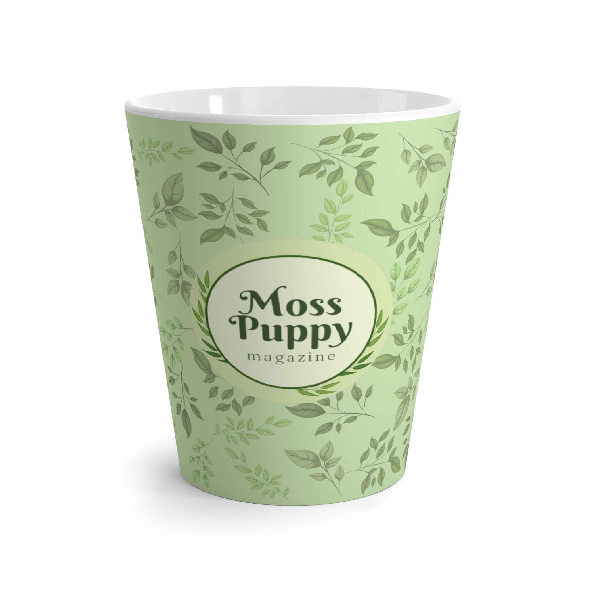 Moss Puppy Magazine Latte Mug